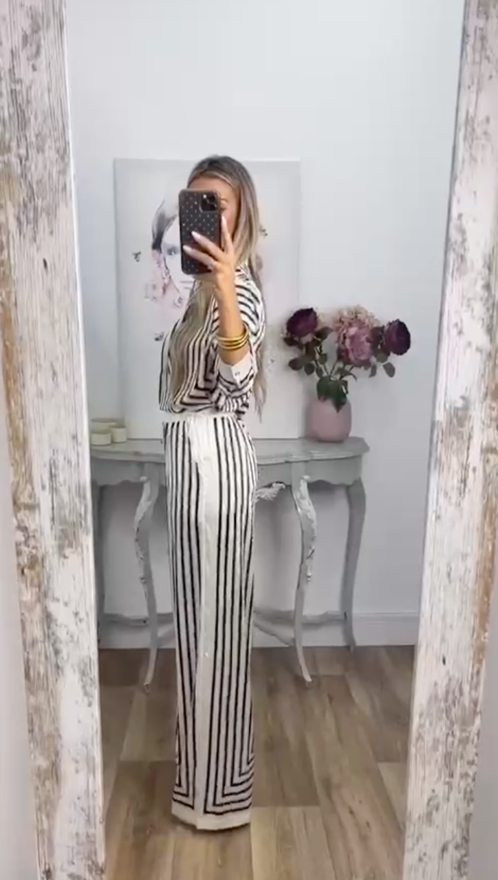 Completo Striped Satin